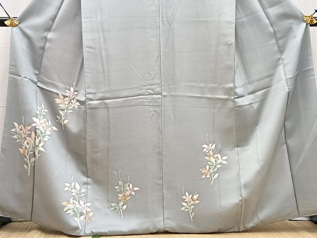 平和屋着物■訪問着 草葉文 さんび謹製 洗える着物 BAAX9335yc