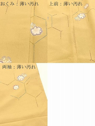 平和屋着物■小紋 亀甲花文 洗える着物 BAAX9349yc