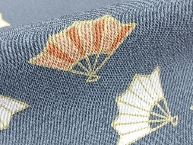 平和屋着物■訪問着 背抜き仕立て 扇面尽くし 暈し染め 洗える着物 BAAX9354yc