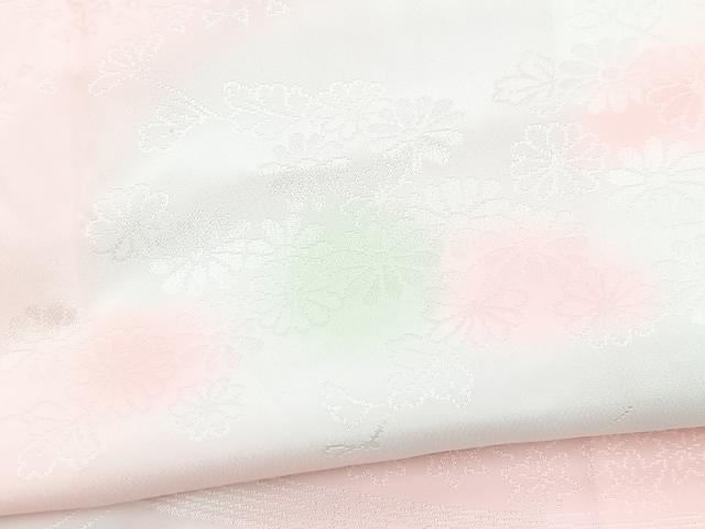 平和屋着物■振袖用長襦袢 袷 流水花地紋 暈し染め 洗える着物 BAAX9356yc
