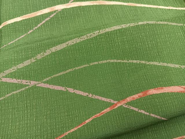 平和屋着物■小紋 横段文 洗える着物 BAAX9367yc