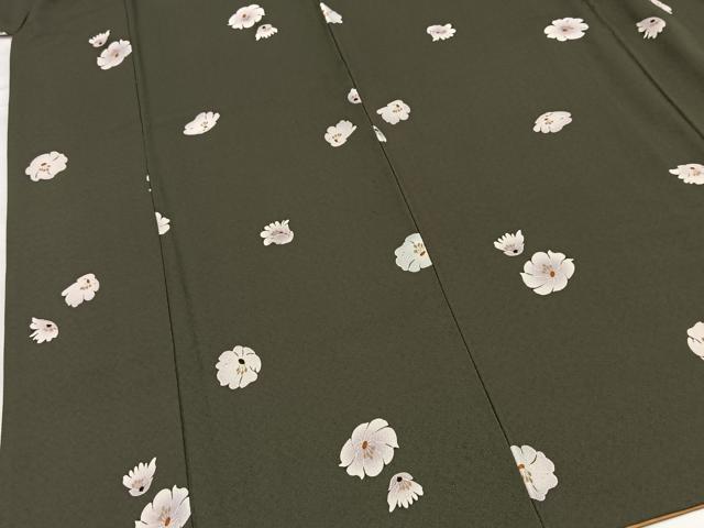 平和屋着物■小紋 舞花文 洗える着物 BAAX9377yc