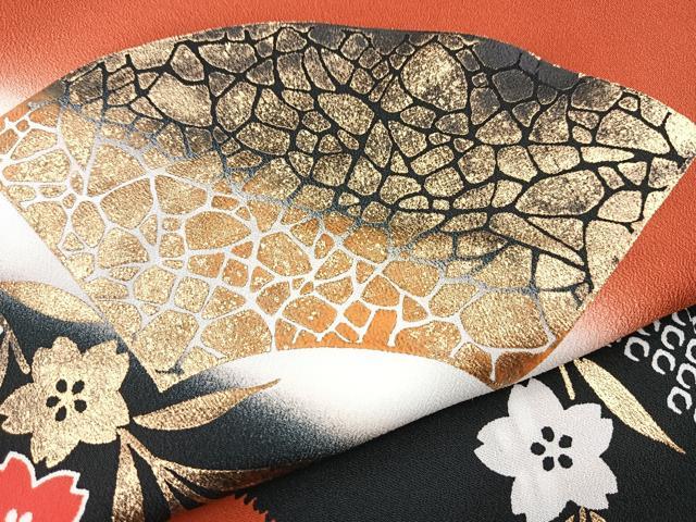 平和屋着物■訪問着 背抜き仕立て 地紙桜文 暈し染め 洗える着物 BAAX9381yc