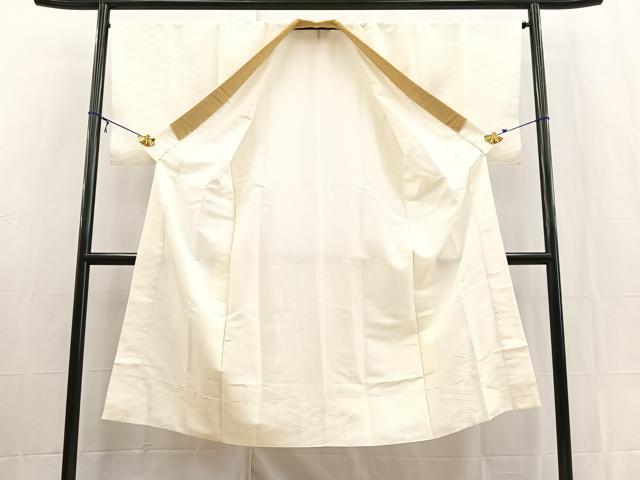 平和屋着物■長襦袢 袷 紗綾形地紋 洗える着物 BAAX9393yc