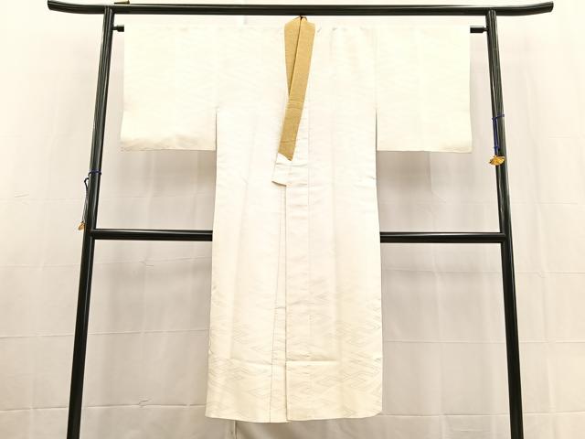 平和屋着物■長襦袢 袷 紗綾形地紋 洗える着物 BAAX9393yc