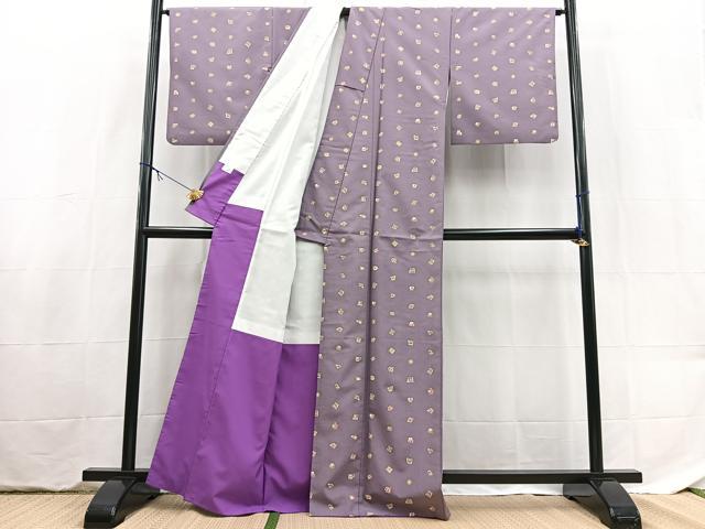 平和屋着物■小紋 幾何学文様 洗える着物 BAAX9405yc