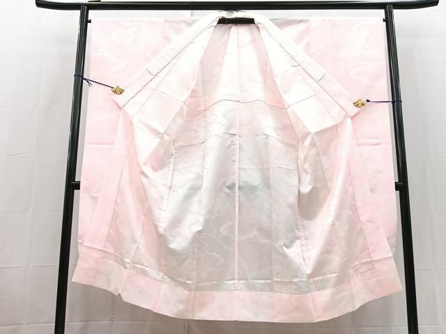 平和屋着物■振袖用長襦袢 無双仕立て 貝桶花地紋 暈し染め 洗える着物 BAAX9416yc