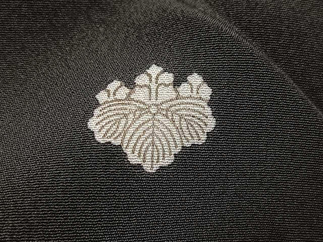 平和屋着物■黒留袖 刺繍 尾長鳥浜松文 金銀彩 洗える着物 BAAX9428yc