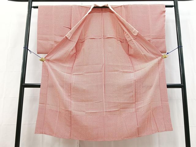平和屋着物■長襦袢 無双仕立て 鹿の子文様 洗える着物 未使用 BAAX9431yc