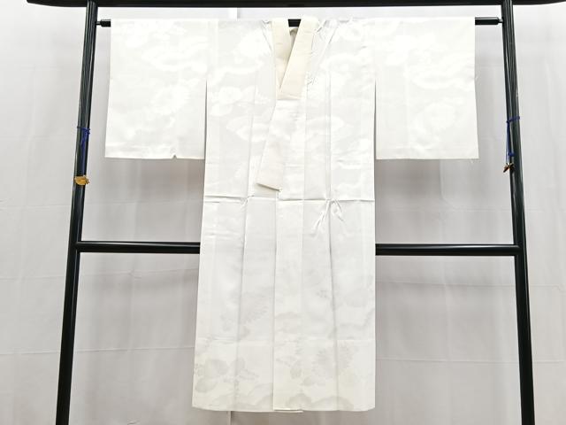 平和屋着物■長襦袢 無双仕立て 雲重ね花地紋 洗える着物 BAAX9436yc