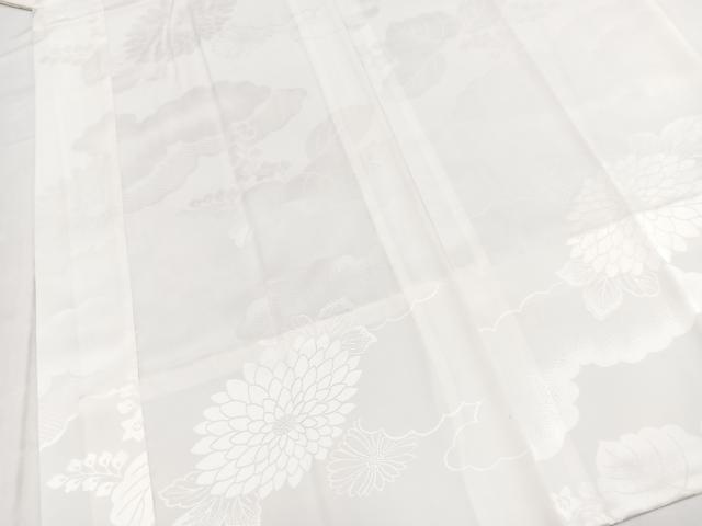平和屋着物■長襦袢 無双仕立て 雲重ね花地紋 洗える着物 BAAX9436yc