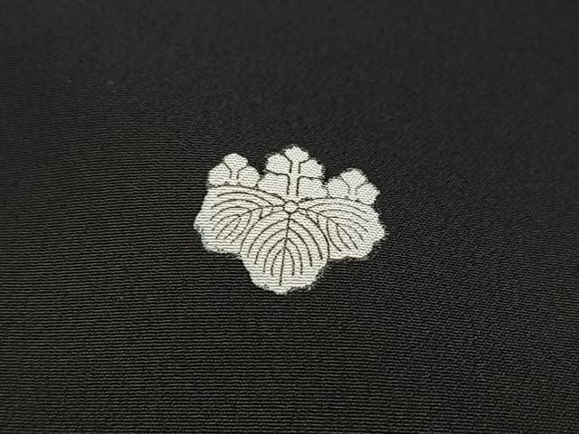 平和屋着物■黒留袖 飛鶴吉祥花文 洗える着物 BAAX9443yc