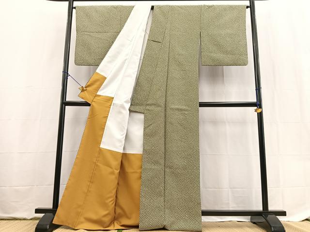 平和屋着物■小紋 鹿の子文様 洗える着物 BAAX9483yc