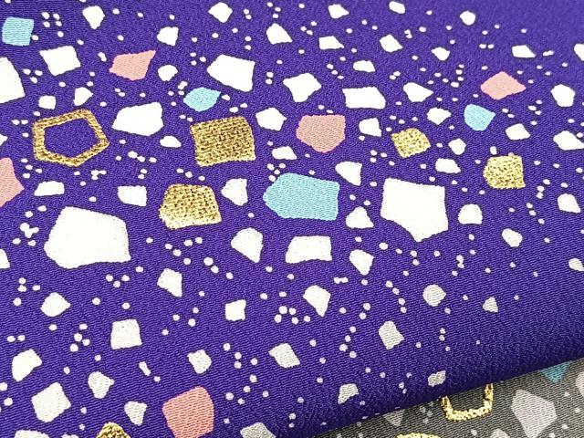 平和屋着物■訪問着 背抜き仕立て 箔散らし文様 暈し染め 金彩 洗える着物 BAAX9489yc
