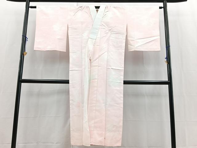 平和屋着物■長襦袢 無双仕立て 流水草花地紋 暈し染め 洗える着物 BAAX9506yc