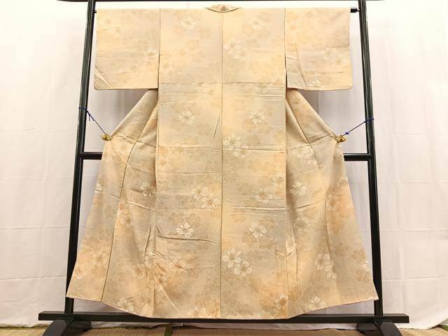 平和屋着物■小紋 舞花文 暈し染め 洗える着物 BAAX9508yc