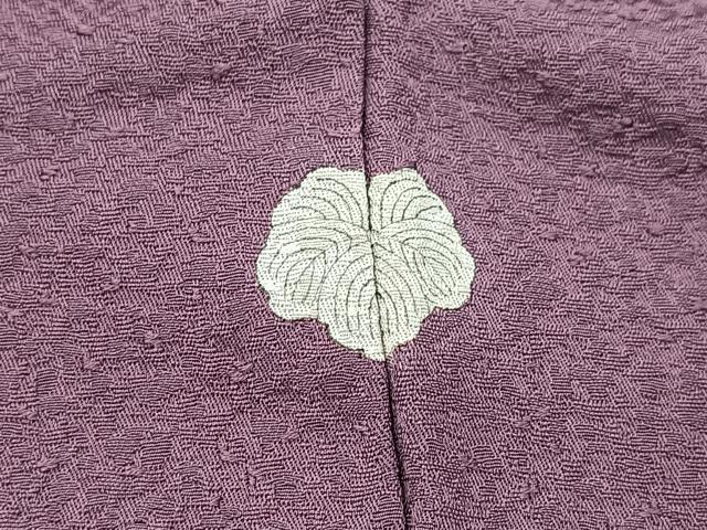 平和屋着物■上質な色無地 紋意匠 二藍色 正絹 逸品 BAAX9520yc