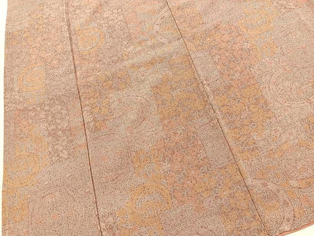 平和屋着物■上質な小紋 動物花文 正絹 逸品 BAAX9530yc