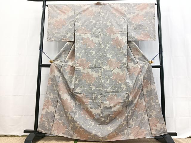 平和屋着物■本場大島紬 花尽くし 正絹 逸品 未使用 BAAX9535yc