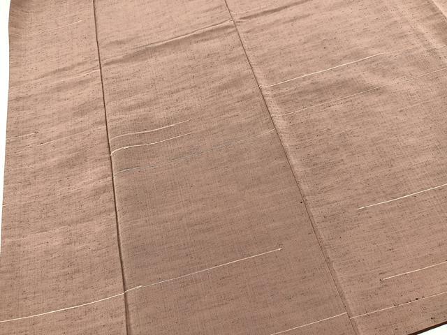平和屋着物■上質な紬 横段文 正絹 逸品 BAAX9559yc