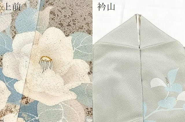 平和屋着物●訪問着 草花文 暈し染め 正絹 逸品 BAAX9581yc