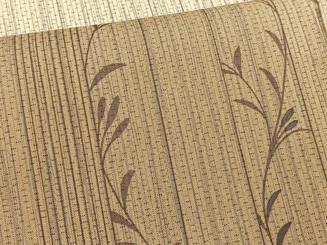 平和屋着物●訪問着 本場染大島紬 草葉文 暈し染め 正絹 逸品 未使用 BAAX9604yc