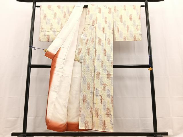 平和屋着物■上質な小紋 総絞り 霞文 正絹 逸品 BAAX9609yc