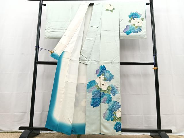 平和屋着物■訪問着 牡丹 正絹 逸品 BAAX9616yc