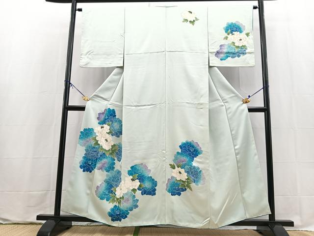 平和屋着物■訪問着 牡丹 正絹 逸品 BAAX9616yc