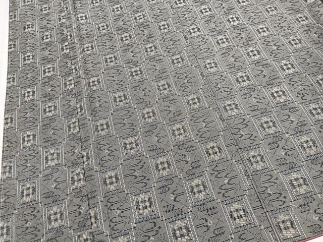 平和屋着物■本場大島紬 琉球絣文様 正絹 逸品 BAAX9628yc