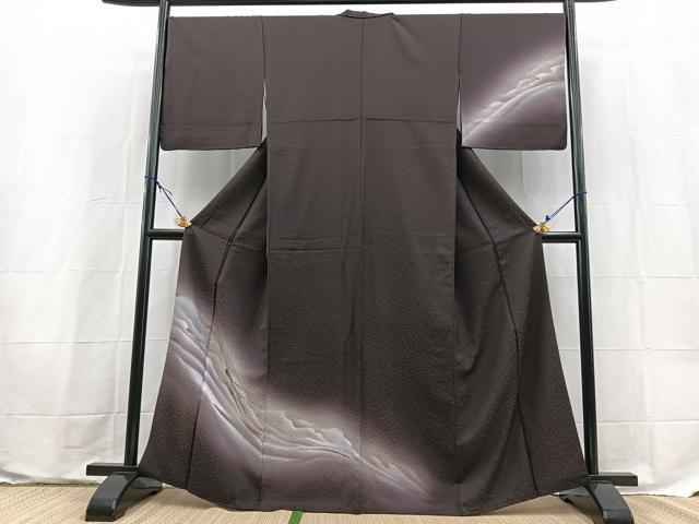 平和屋着物●訪問着 霞文 暈し染め 正絹 逸品 BAAX9629yc