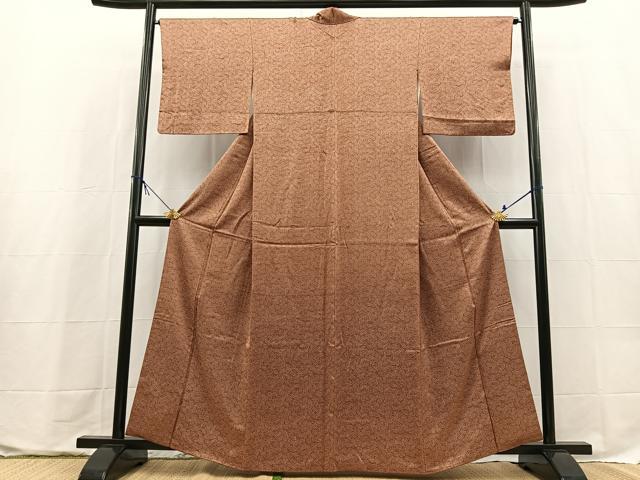 平和屋着物■江戸小紋 草木文 正絹 逸品 BAAX9637yc