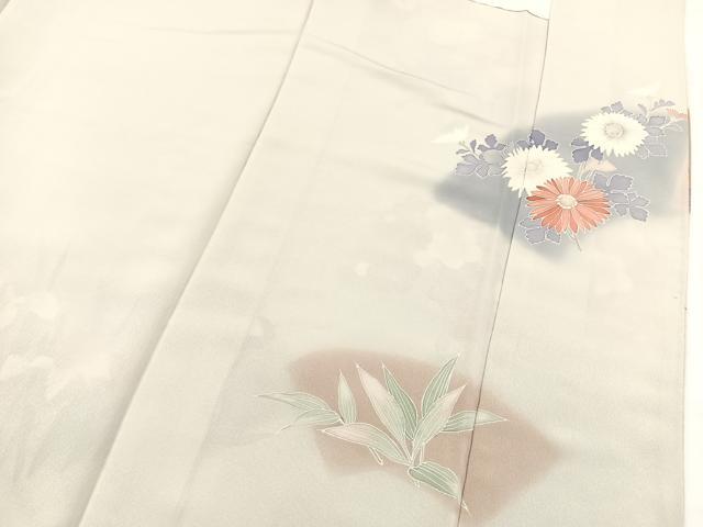 平和屋着物●訪問着 地紙花文 暈し染め 金彩 正絹 逸品 BAAX9640yc