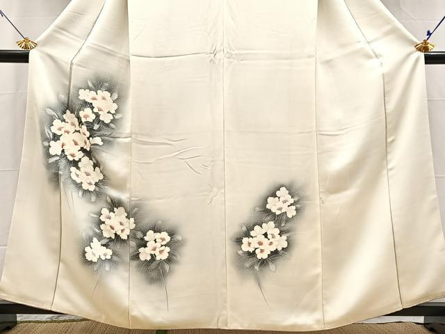 平和屋着物■訪問着 草花文 暈し染め 正絹 逸品 BAAX9654yc