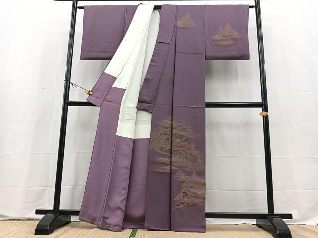 平和屋着物■訪問着 御所解風景文 暈し染め 金彩 正絹 逸品 BAAX9663yc