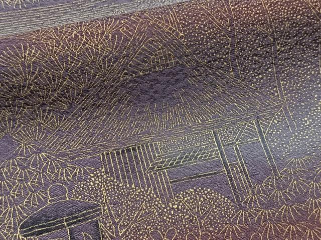 平和屋着物■訪問着 御所解風景文 暈し染め 金彩 正絹 逸品 BAAX9663yc