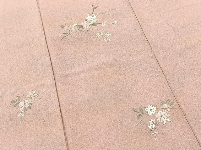 平和屋着物■豪華色留袖 総刺繍 籬花文 金糸 正絹 逸品 BAAX9668yc