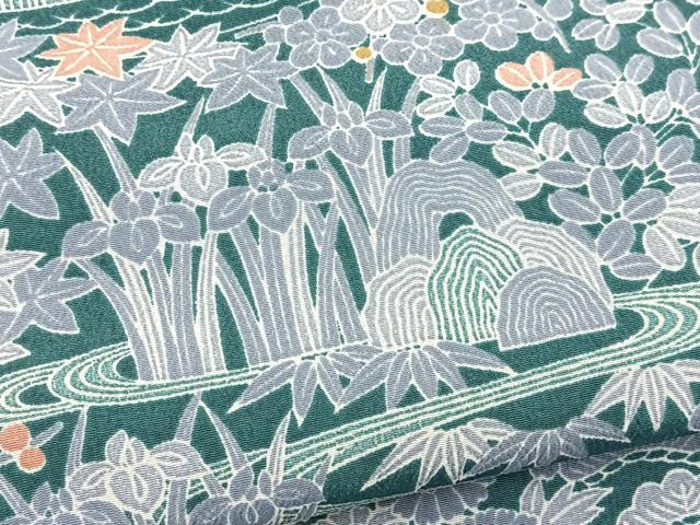 平和屋着物■小紋 御所解花文 洗える着物 BAAX9683yc