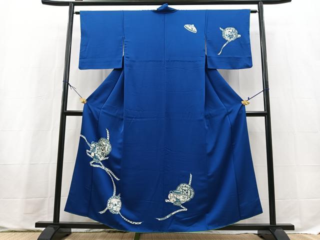 平和屋着物■訪問着 陶器花鳥文 正絹 逸品 BAAX9688yc