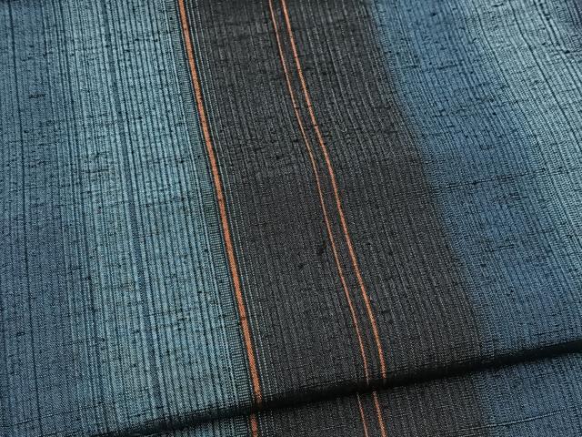 平和屋着物■上質な紬 縞 正絹 逸品 BAAX9729yc