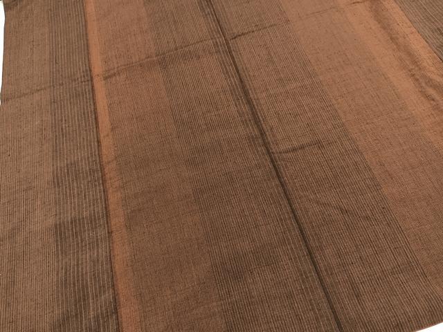 平和屋着物■上質な紬 縞 正絹 逸品 BAAX9737yc