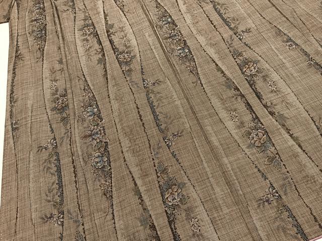 平和屋着物■本場大島紬 9マルキ 立涌花文 正絹 逸品 BAAX9770yc