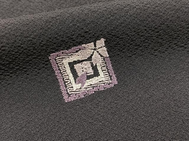 平和屋着物●訪問着 総刺繍 色紙桜文 金糸 正絹 逸品 BAAX9775yc
