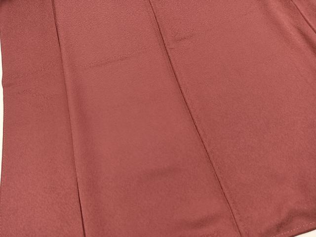 平和屋着物■上質な色無地 作家物 紋意匠 浅蘇芳色 正絹 逸品 BAAX9777yc