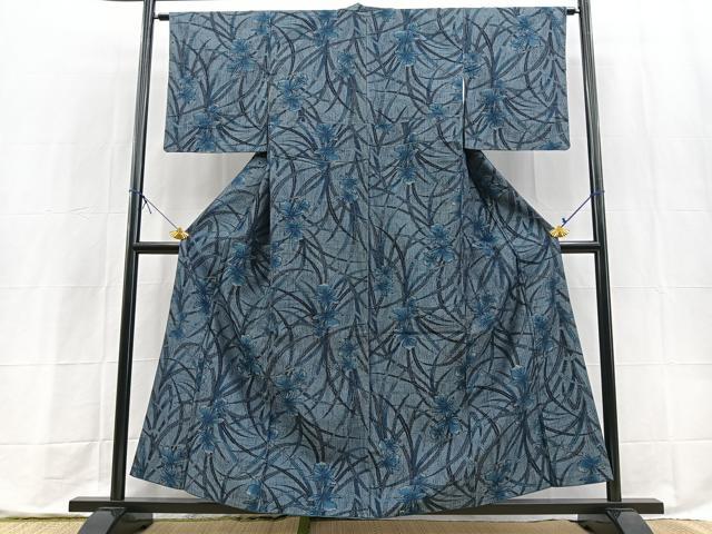 平和屋着物■上質な紬 カトレア 正絹 逸品 BAAX9797yc