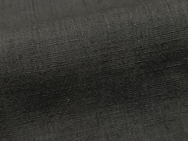 平和屋着物■男性 紬 黒地 正絹 逸品 BAAX9805yc