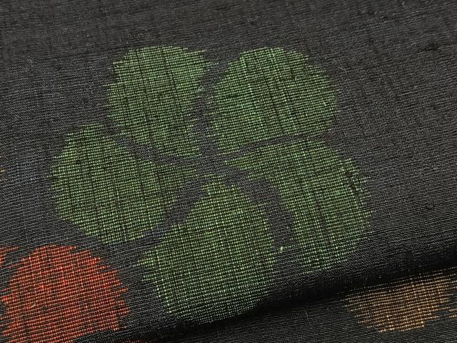 平和屋着物■上質な紬 捻梅 正絹 逸品 BAAX9815yc