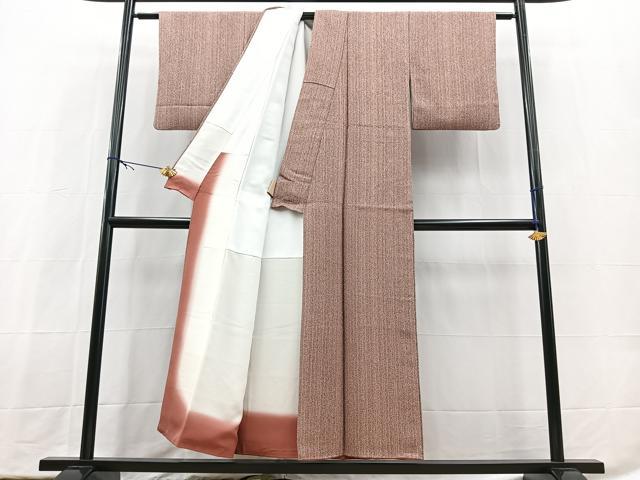 平和屋着物■上質な小紋 縞 正絹 逸品 BAAX9828yc