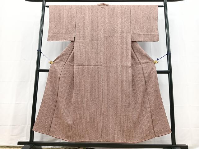 平和屋着物■上質な小紋 縞 正絹 逸品 BAAX9828yc