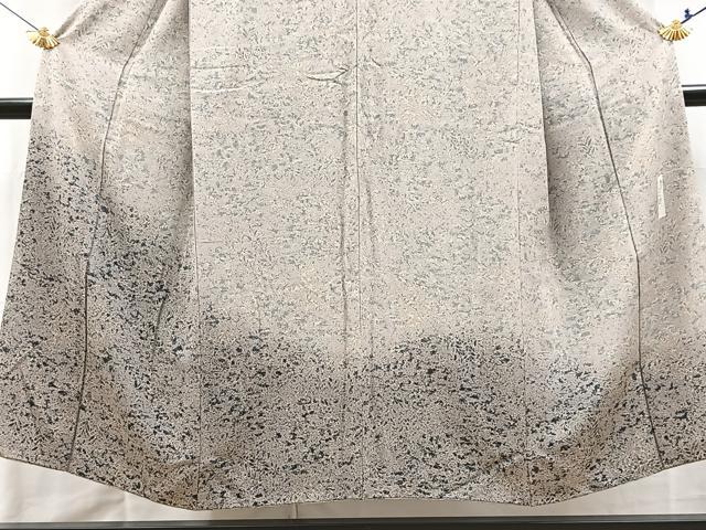 平和屋着物■訪問着 作家物 草花文 暈し染め 正絹 逸品 BAAX9829yc